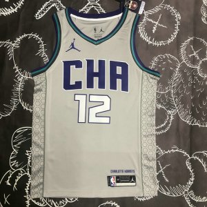 Maillot de Basket #12 Oubre Jr. Hornets 22-23 Gris